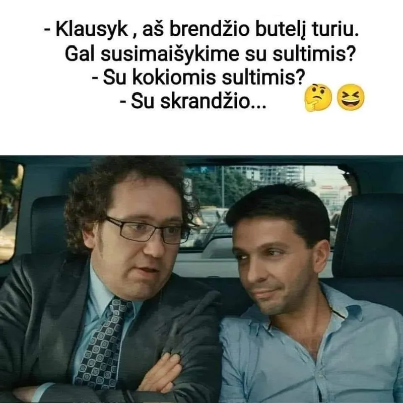 Susimaisom brendzio su sultimis? Kokiomis? Su skrandzio