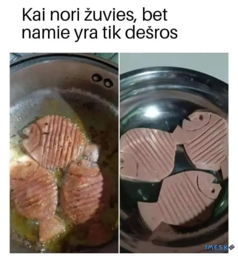 Kai nori žuvies ,bet